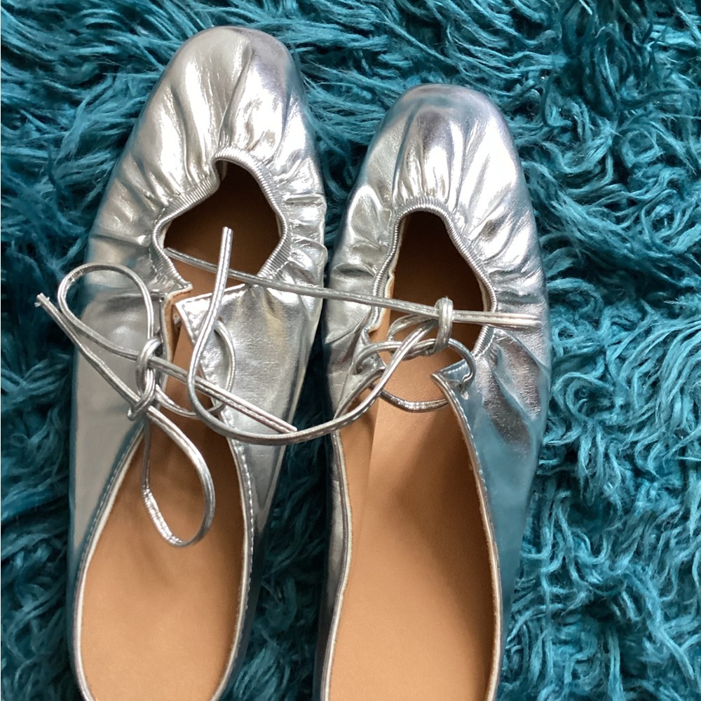 Silver Women's Mules - Picture 4 of 8